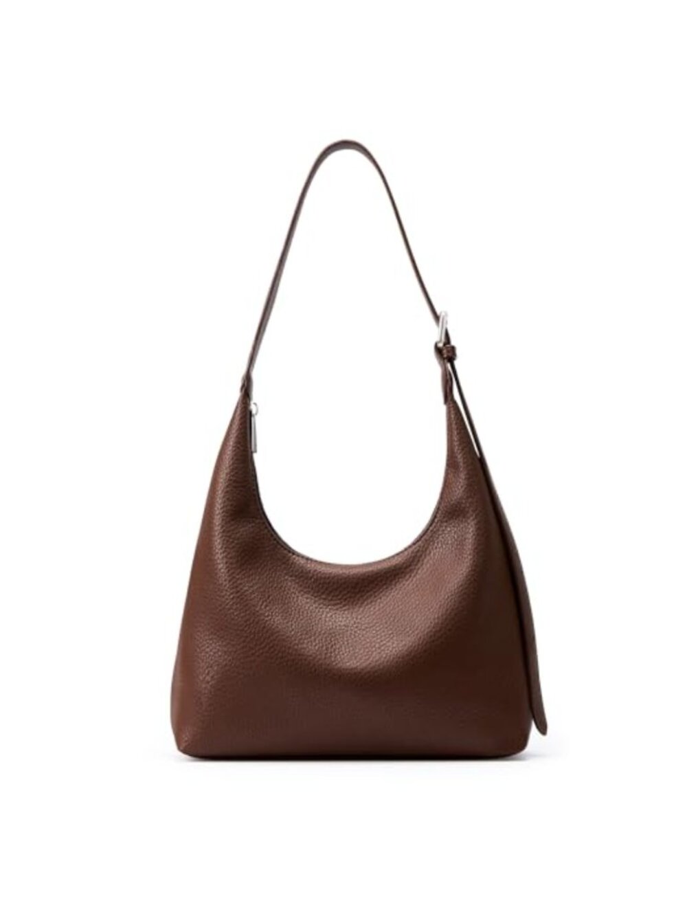 KALIDI Vegan Leather Hobo Tote Bag with Zipper and Adjustable Crossbody Strap